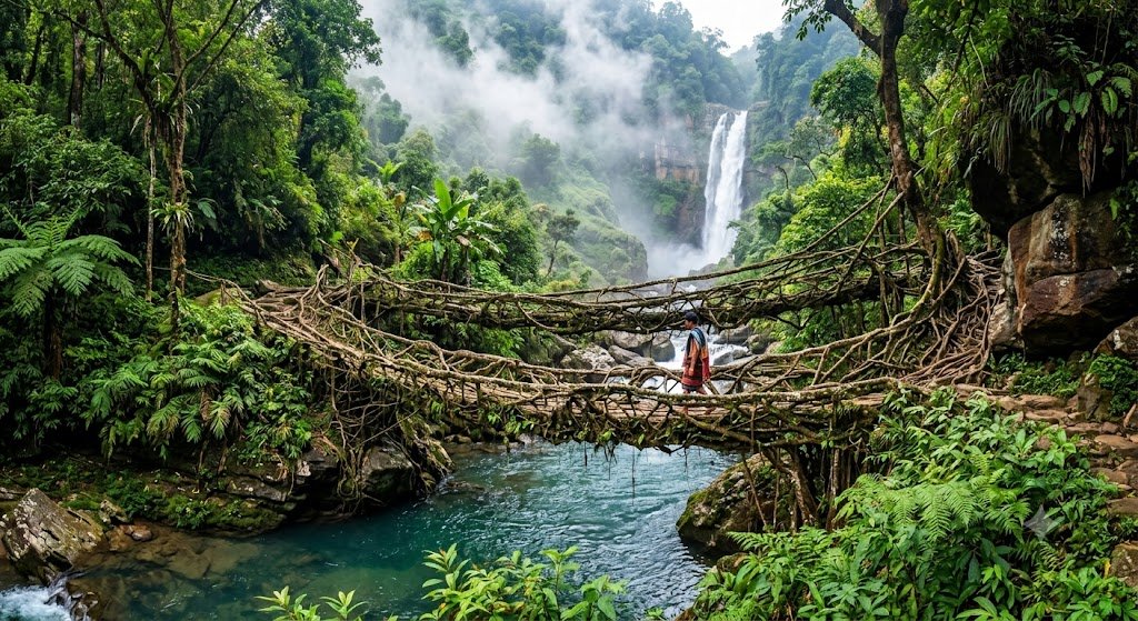 Meghalaya Tour: Where Clouds, Waterfalls and Living Roots Meet